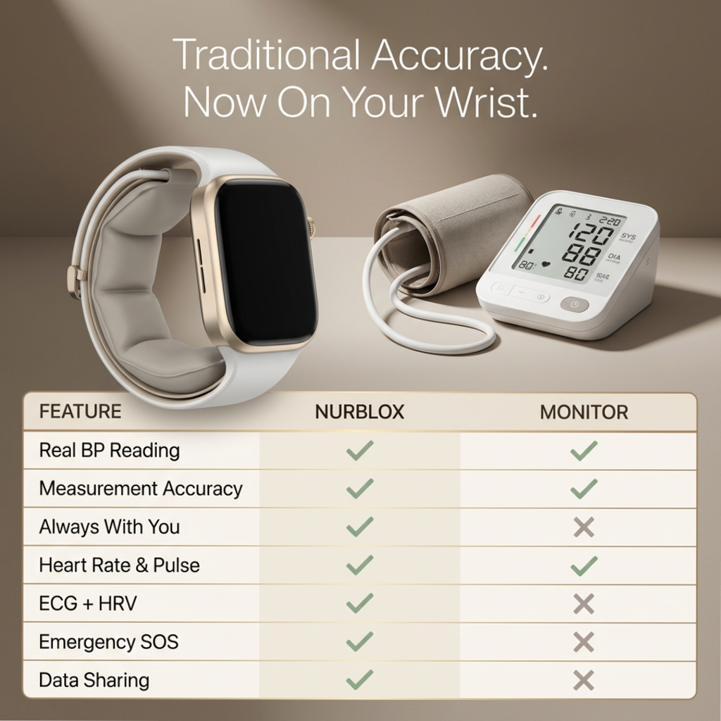 NURBLOX™ Smart Blood Pressure Watch